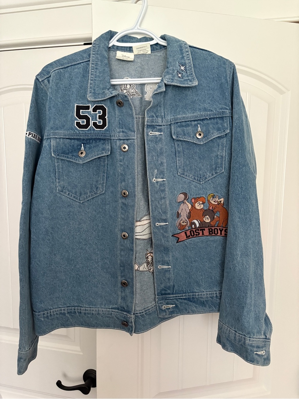 Cakeworthy Disney Peter Pan Light Blue Embroidered Denim Jacket